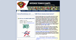 Desktop Screenshot of intensetenniscamps.com